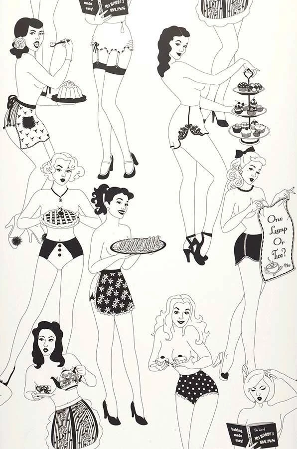 Tapete Time For Tea Schwarz 3 Tapete Time For Tea Schwarz