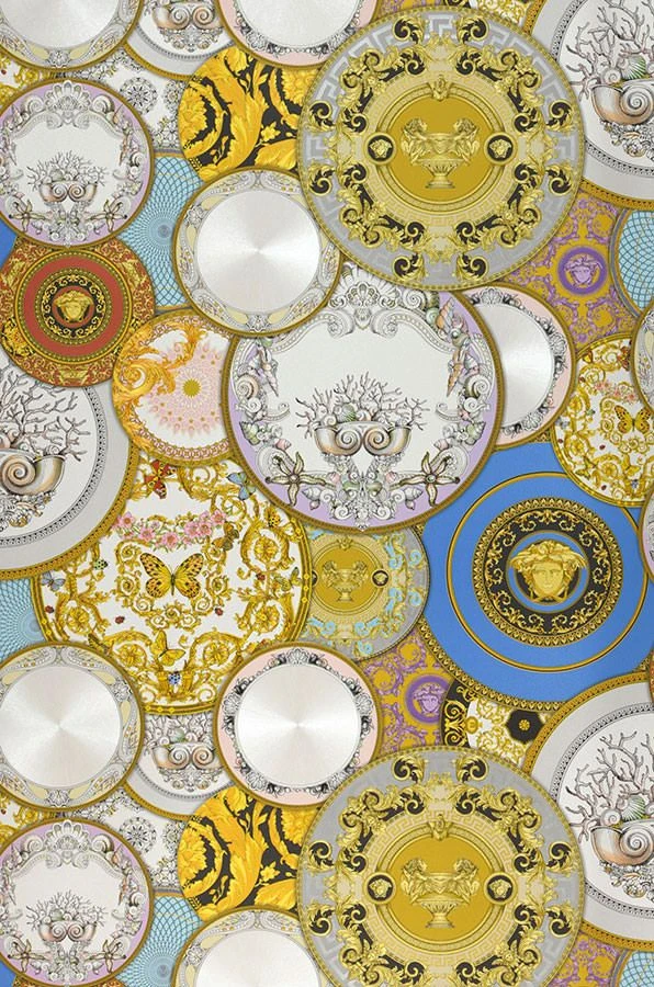 Versace Tapete Noell Goldgelb 4 Versace Tapete Noell Goldgelb – Bild 2