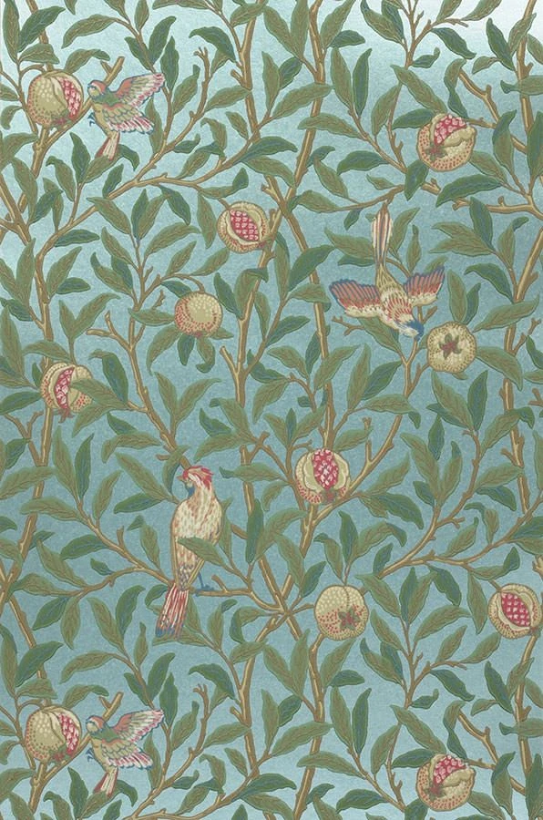 Tapete Jakobine Pastelltürkis Perlglanz 4 Tapete Jakobine Pastelltürkis Perlglanz – Bild 2