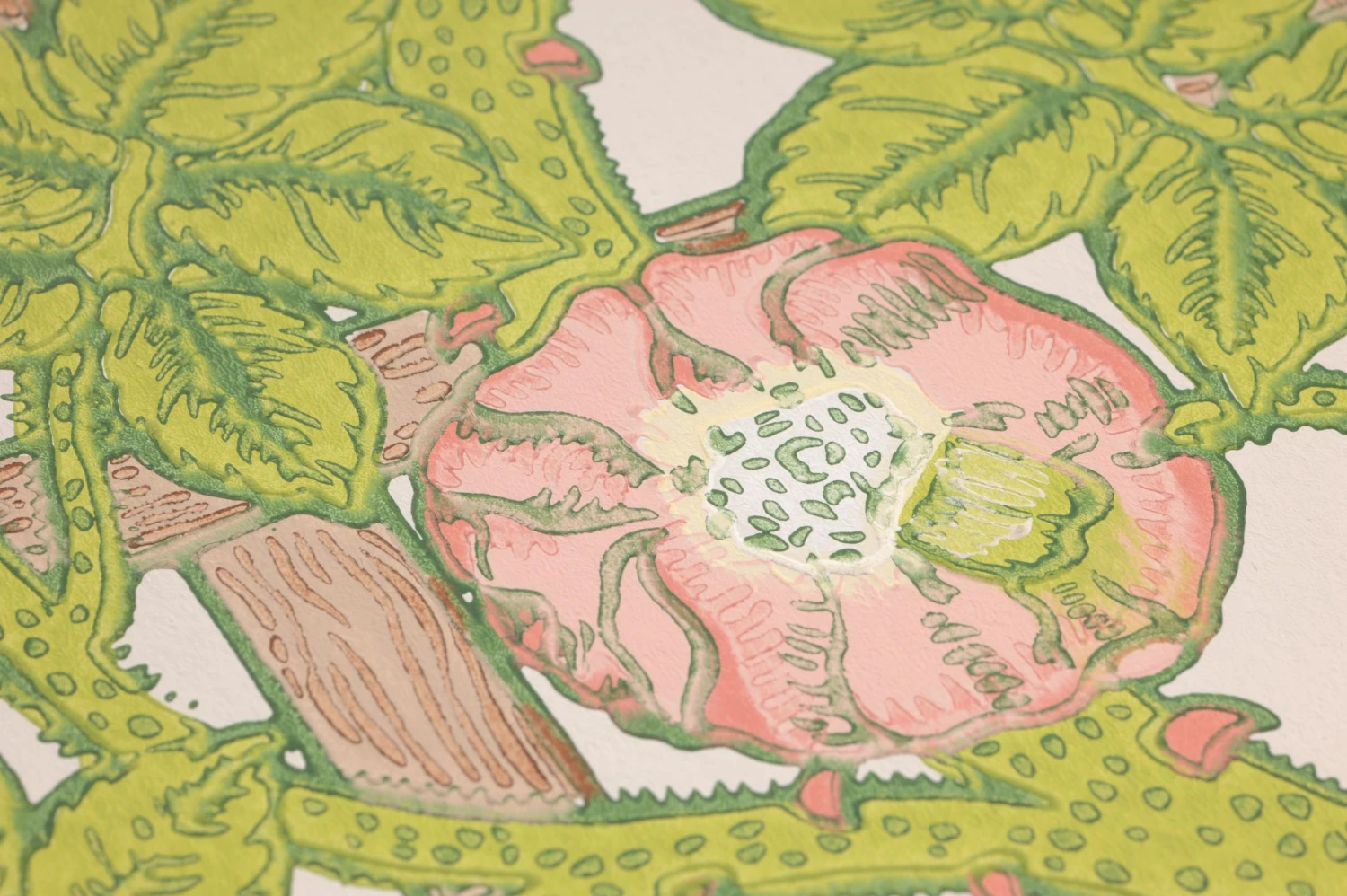 Tapete Matilda Gelbgrün 5 Tapete Matilda Gelbgrün – Bild 3