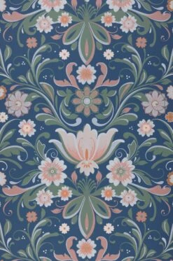 Tapete Sanna Azurblau