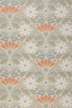 Tapete Johanna Orangebraun