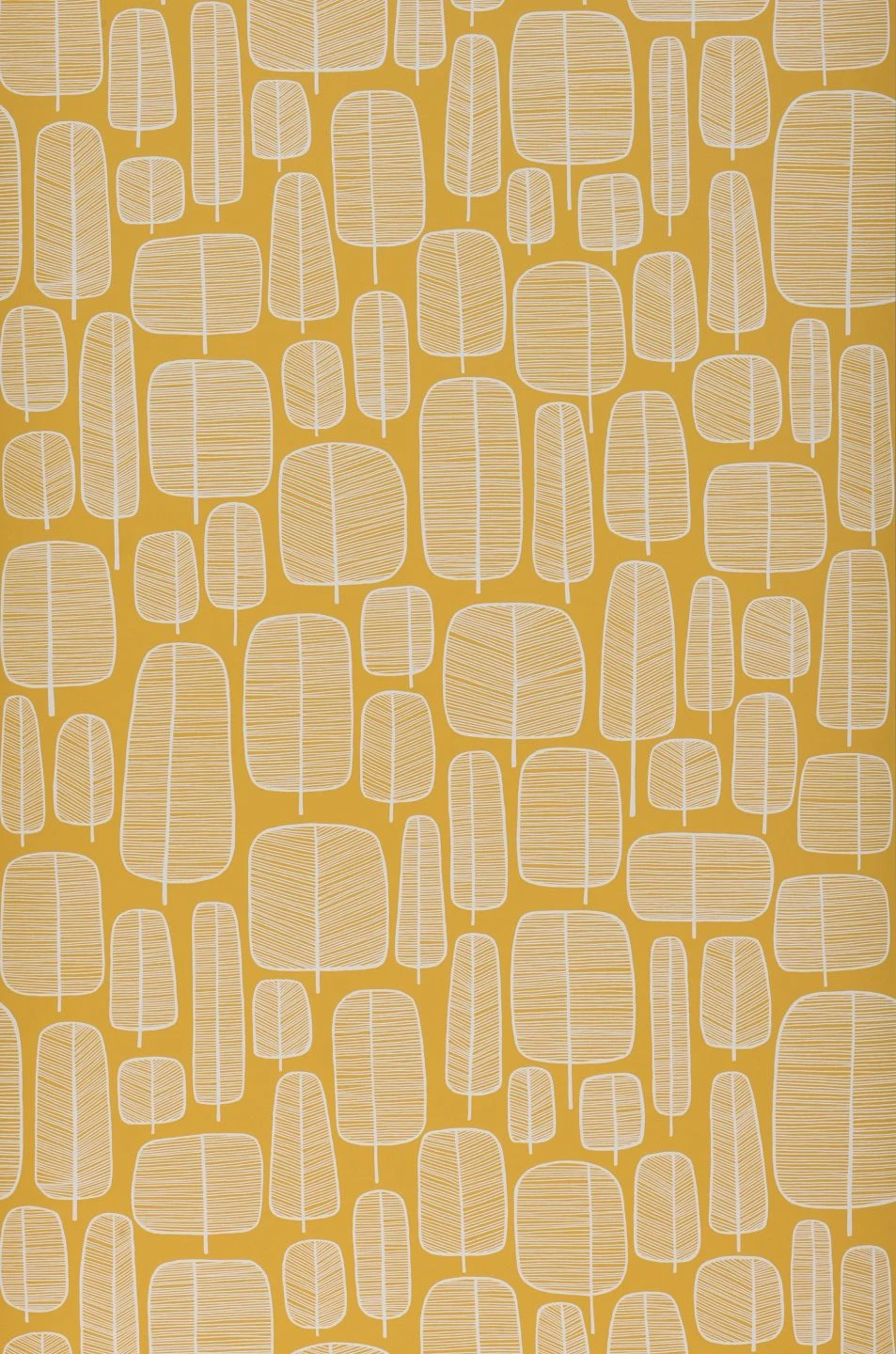 Tapete Little Trees Goldgelb 4 Tapete Little Trees Goldgelb – Bild 2