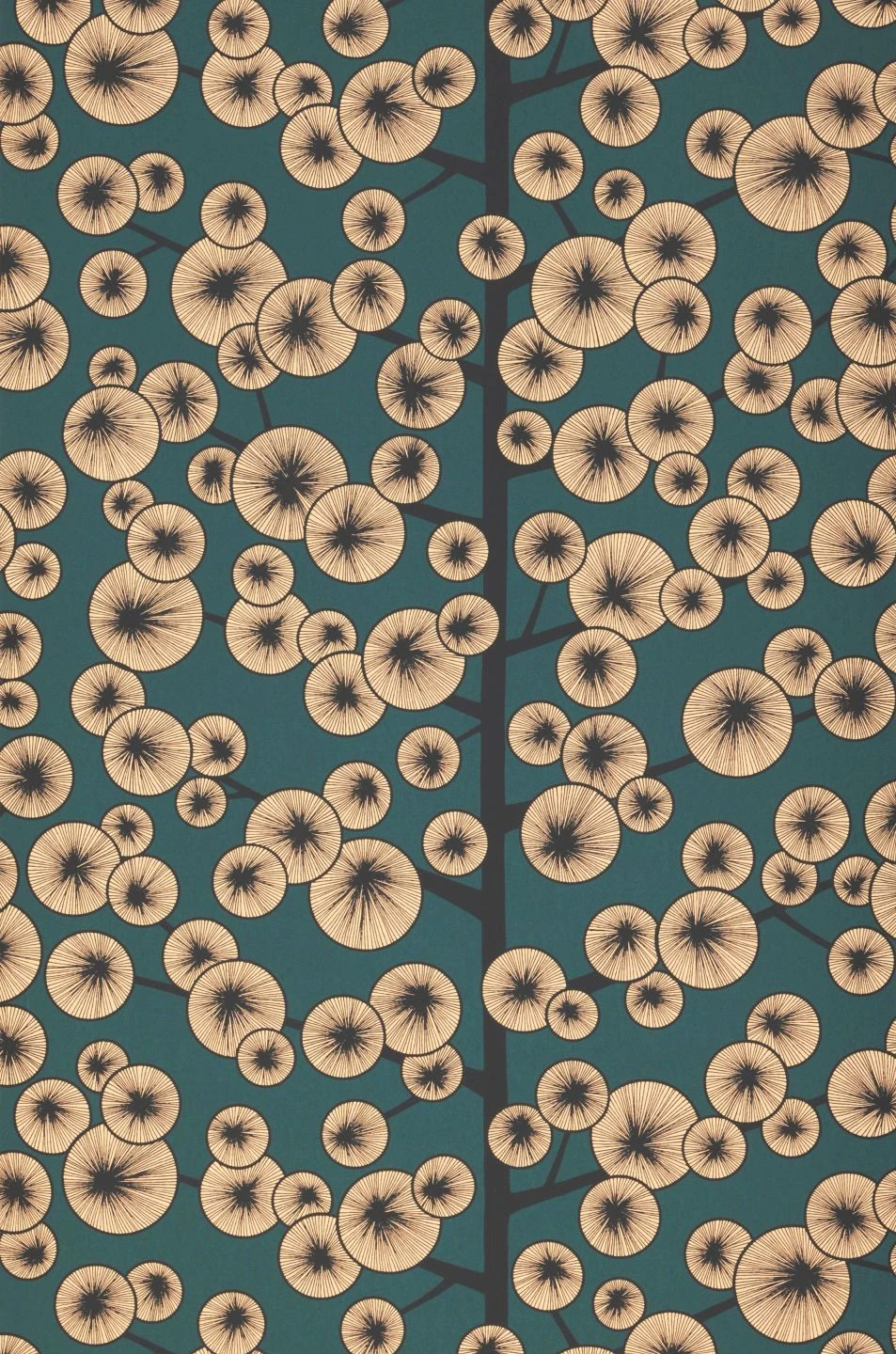 Tapete Cotton Tree Blaugrün 4 Tapete Cotton Tree Blaugrün – Bild 2