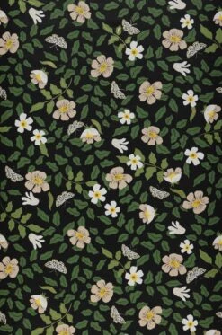 Selbstklebende Tapete Primrose Field Schwarz