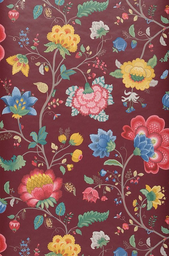 Tapete Belisama Weinrot 4 Tapete Belisama Weinrot – Bild 2