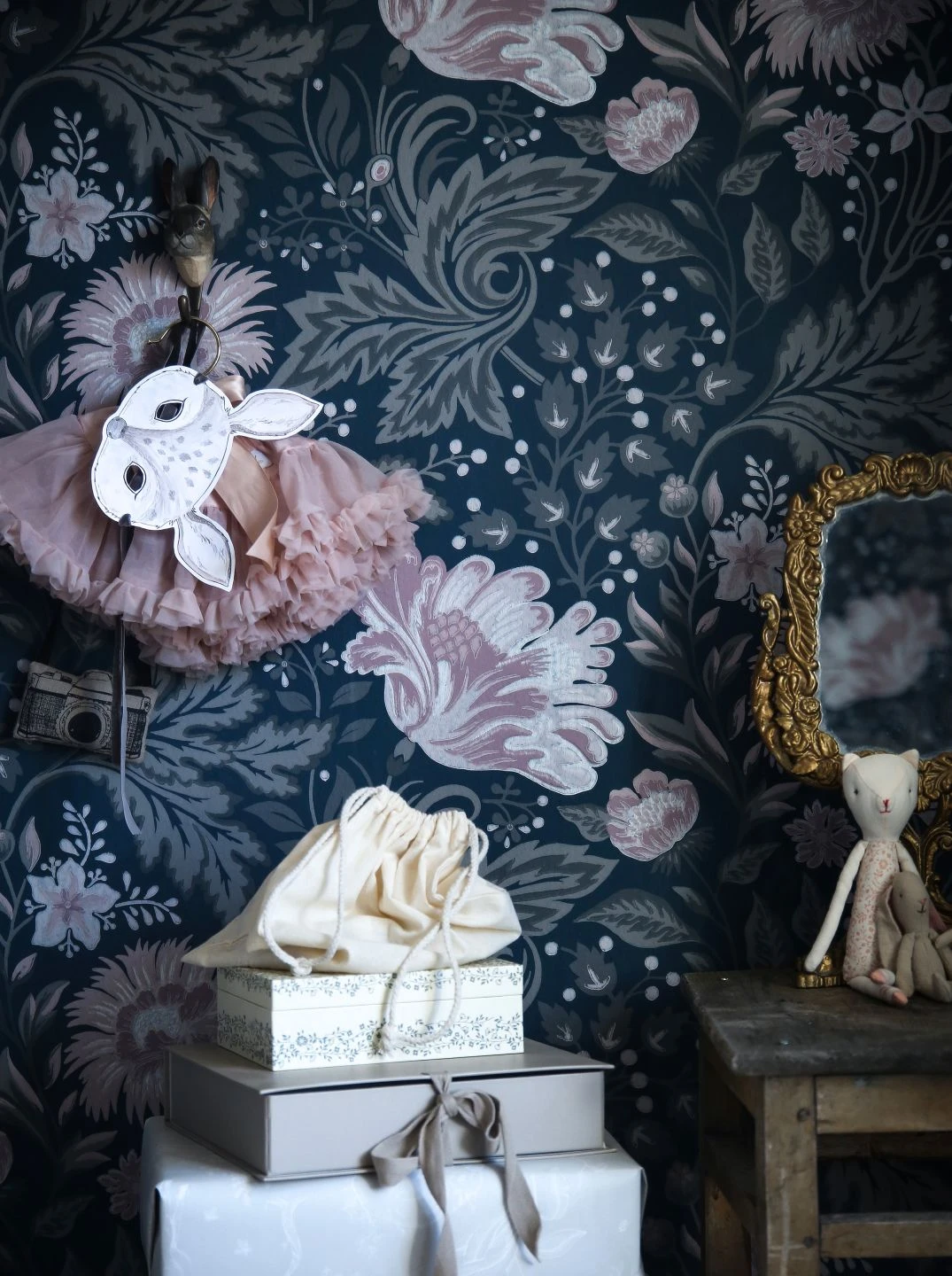 Tapete Ava Blaugrün 3 Tapete Ava Blaugrün