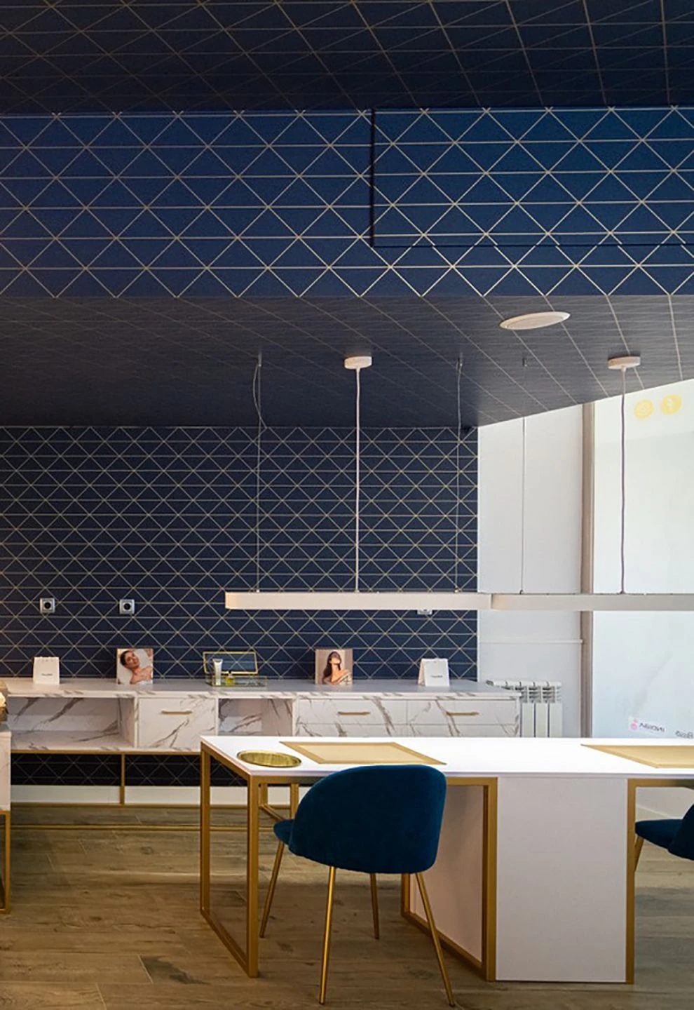 Tapete Biloba Dunkelblau 6 Tapete Biloba Dunkelblau – Bild 4