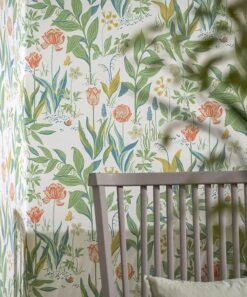 Tapete Charlotte Cremeweiss