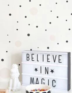 Tapete Confetti Cremeweiss