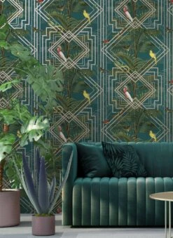 Tapete Grace Wasserblau 9 Tapete Grace Wasserblau -Wallpaper-Featured-Store Grace B 103123 2880x1440