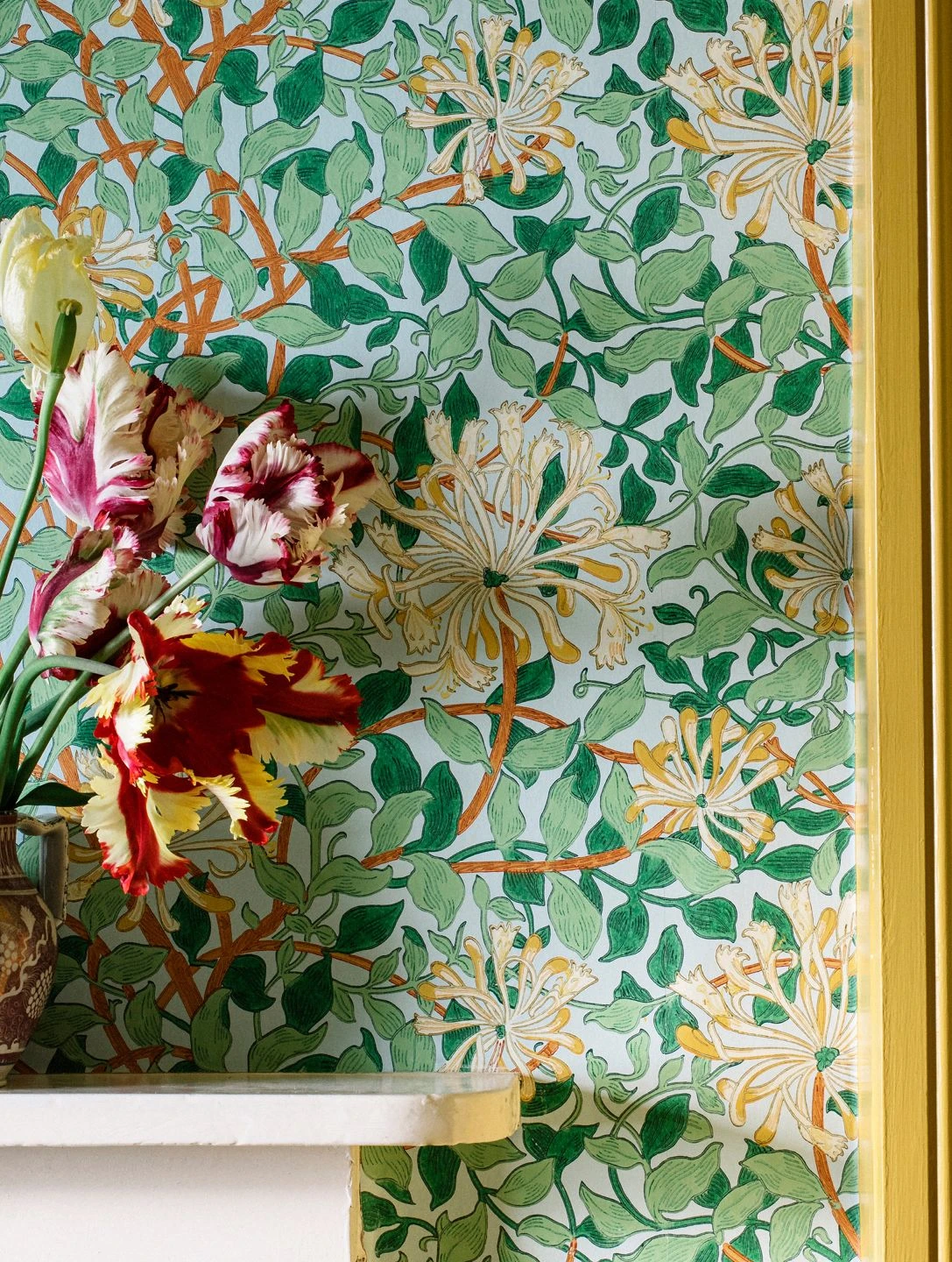 Tapete Honeysuckle Grüntöne 3 Tapete Honeysuckle Grüntöne