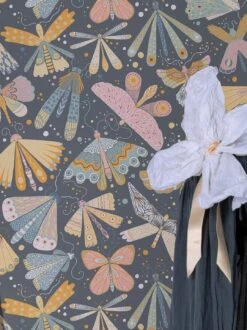 Tapete Ingrid Graublau