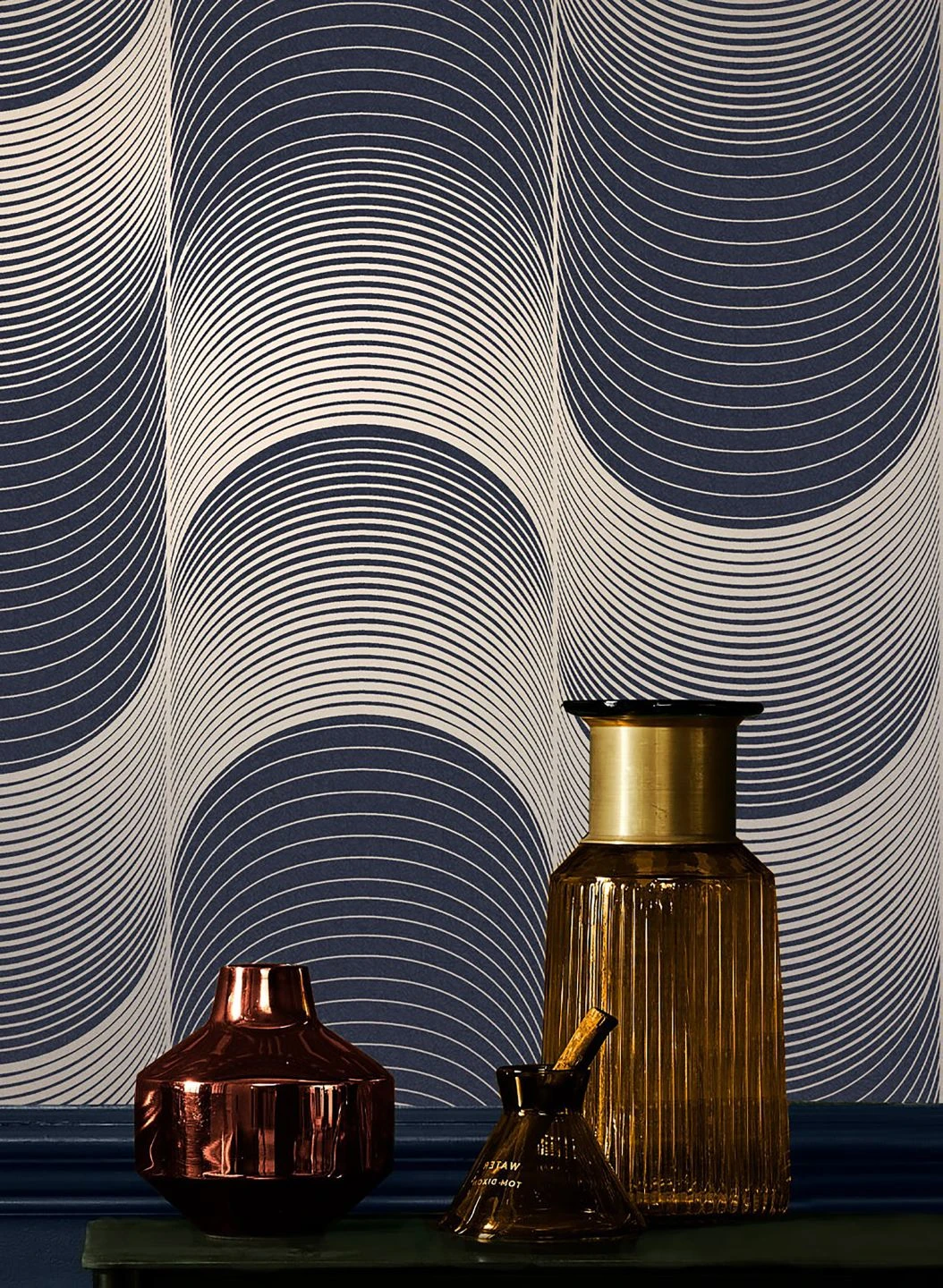 Tapete Katsura Dunkelblau 3 Tapete Katsura Dunkelblau