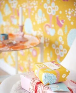 Tapete Körsbärsdalen Maisgelb -Wallpaper-Featured-Store Koersbaersdalen 389021 B 2880x1440