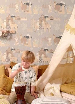 Tapete Lama Village Hellgrau 11 Tapete Lama Village Hellgrau -Wallpaper-Featured-Store Lama Village D 389361 2880x1440