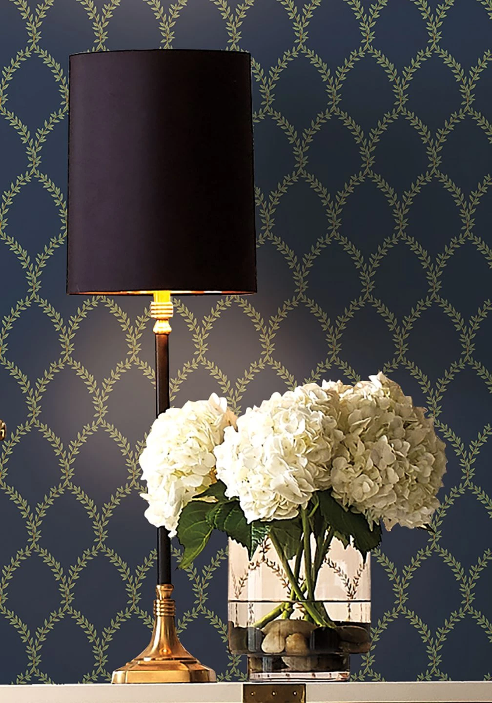 Tapete Laurelia Graublau 3 Tapete Laurelia Graublau