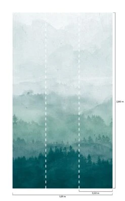 Wandbild Ligea Grüntöne -Wallpaper-Featured-Store Ligea B 390691 2880x1440