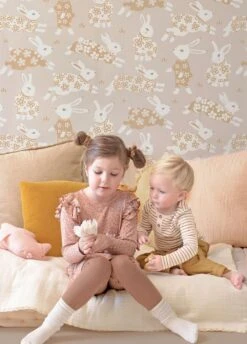 Tapete Rabbit Party Hellgraubeige 9 Tapete Rabbit Party Hellgraubeige -Wallpaper-Featured-Store Rabbit Party B 389391 2880x1440