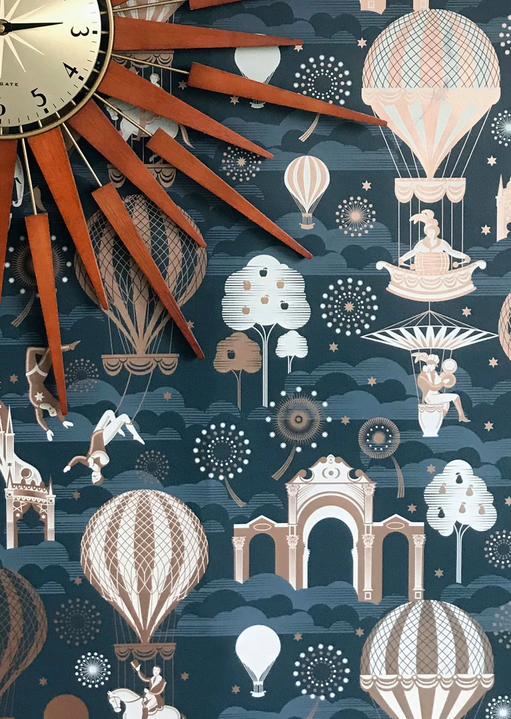 Tapete Rosi Dunkelblau 3 Tapete Rosi Dunkelblau