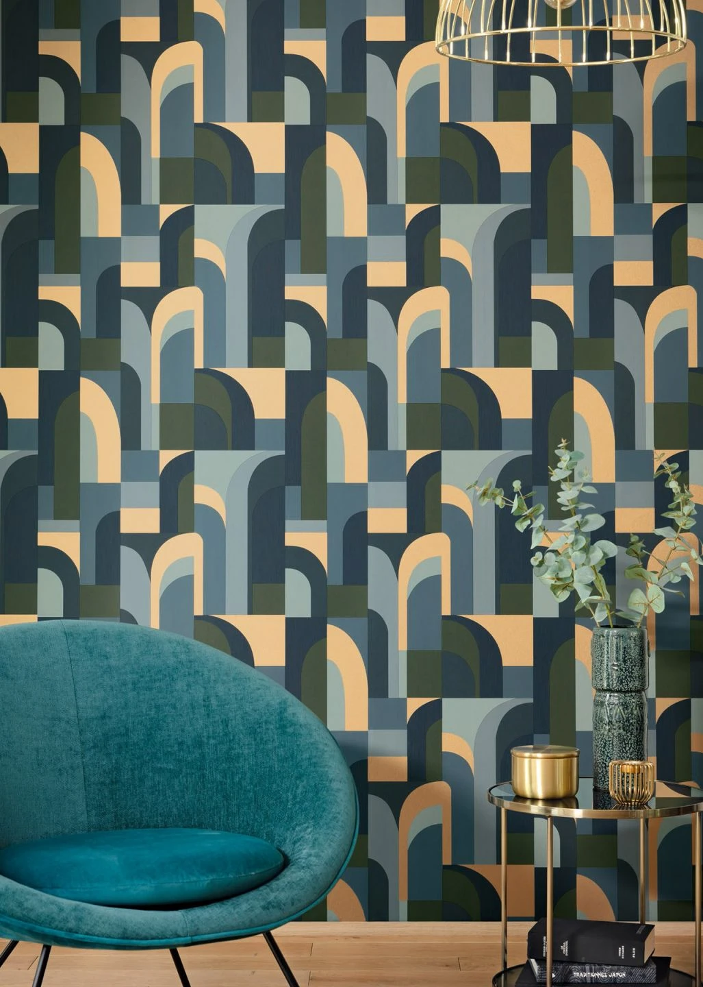 Tapete Seizo Blaugrau 6 Tapete Seizo Blaugrau – Bild 4