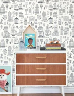 Tapete Small Town Weiss -Wallpaper-Featured-Store Small Town C 389173 2880x1440