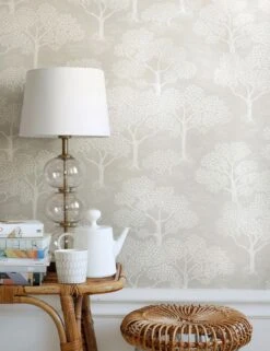 Tapete Woodland Graubeige -Wallpaper-Featured-Store Woodland C 975131 2880x1440