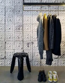 Tapete Brooklyn Tins 04 Hellgrau