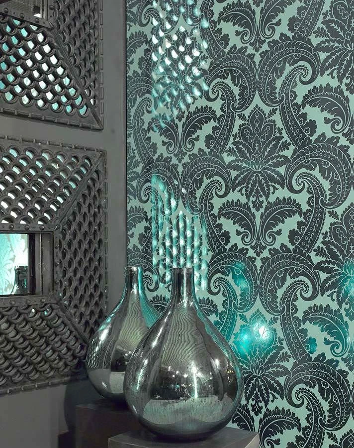 Tapete Nemesis Smaragdgrün Glanz 3 Tapete Nemesis Smaragdgrün Glanz